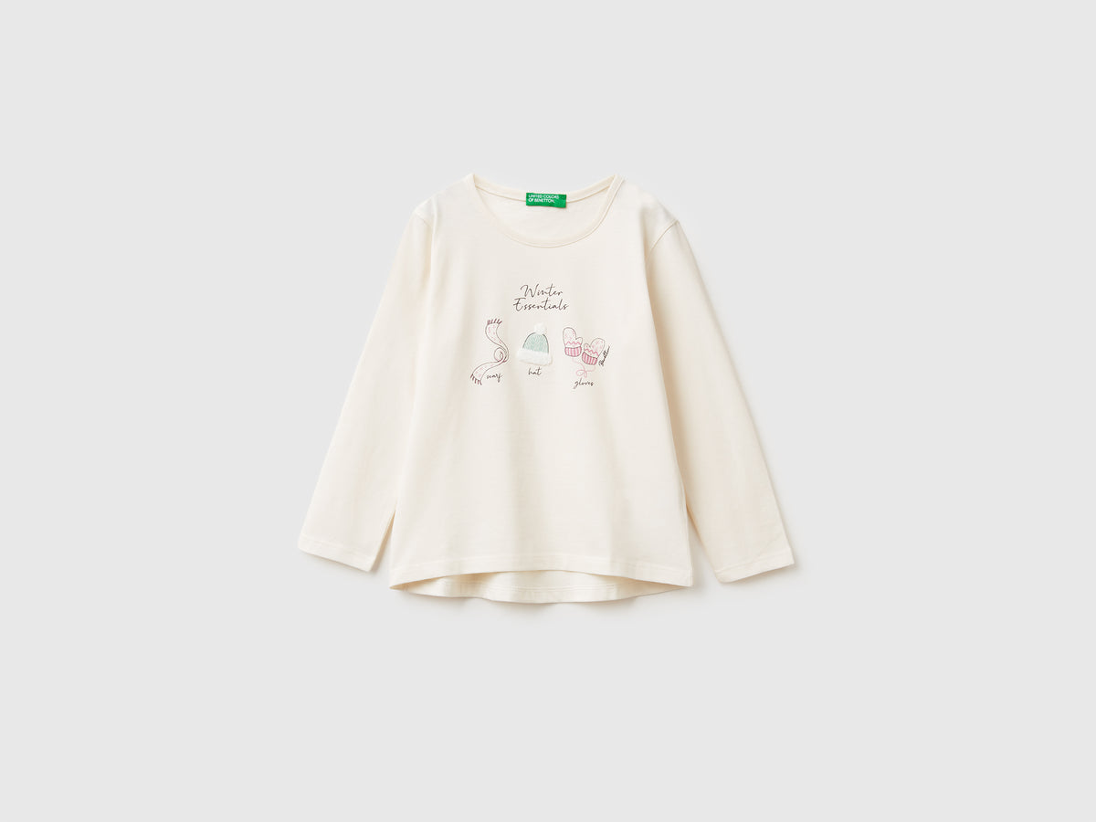T-shirt com estampa e bordado - ucb_image_FS