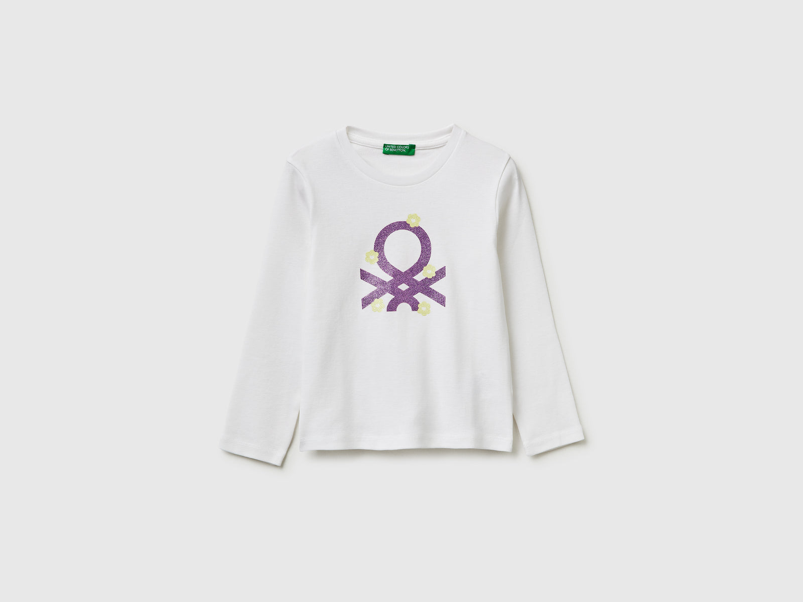 T-shirt in organic cotton with glittery logo - ucb_image_FS