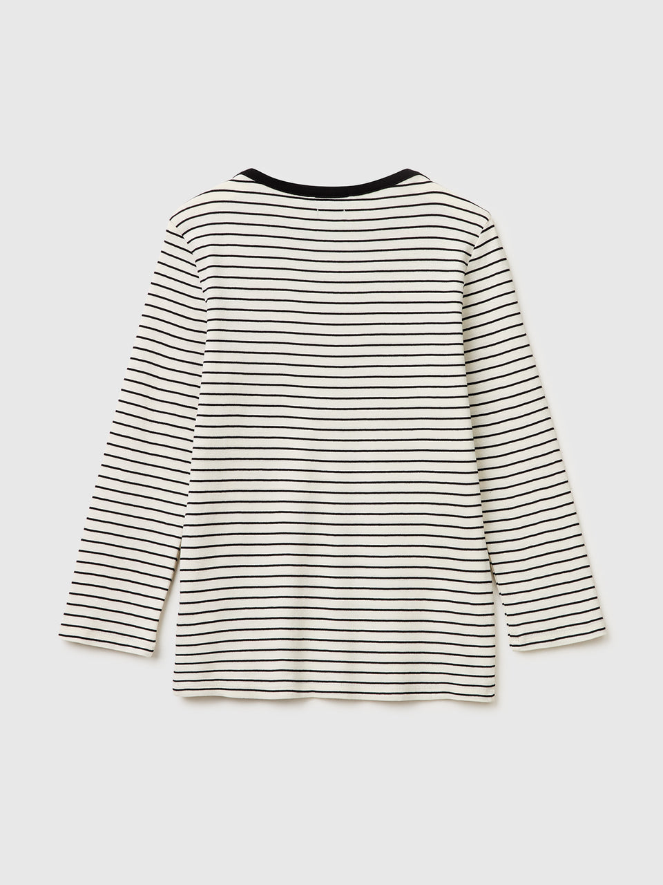 T-shirt às riscas com decote à barco - ucb_image_BS