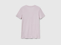 T-shirt em algodão puro com decote em V - ucb_image_BS