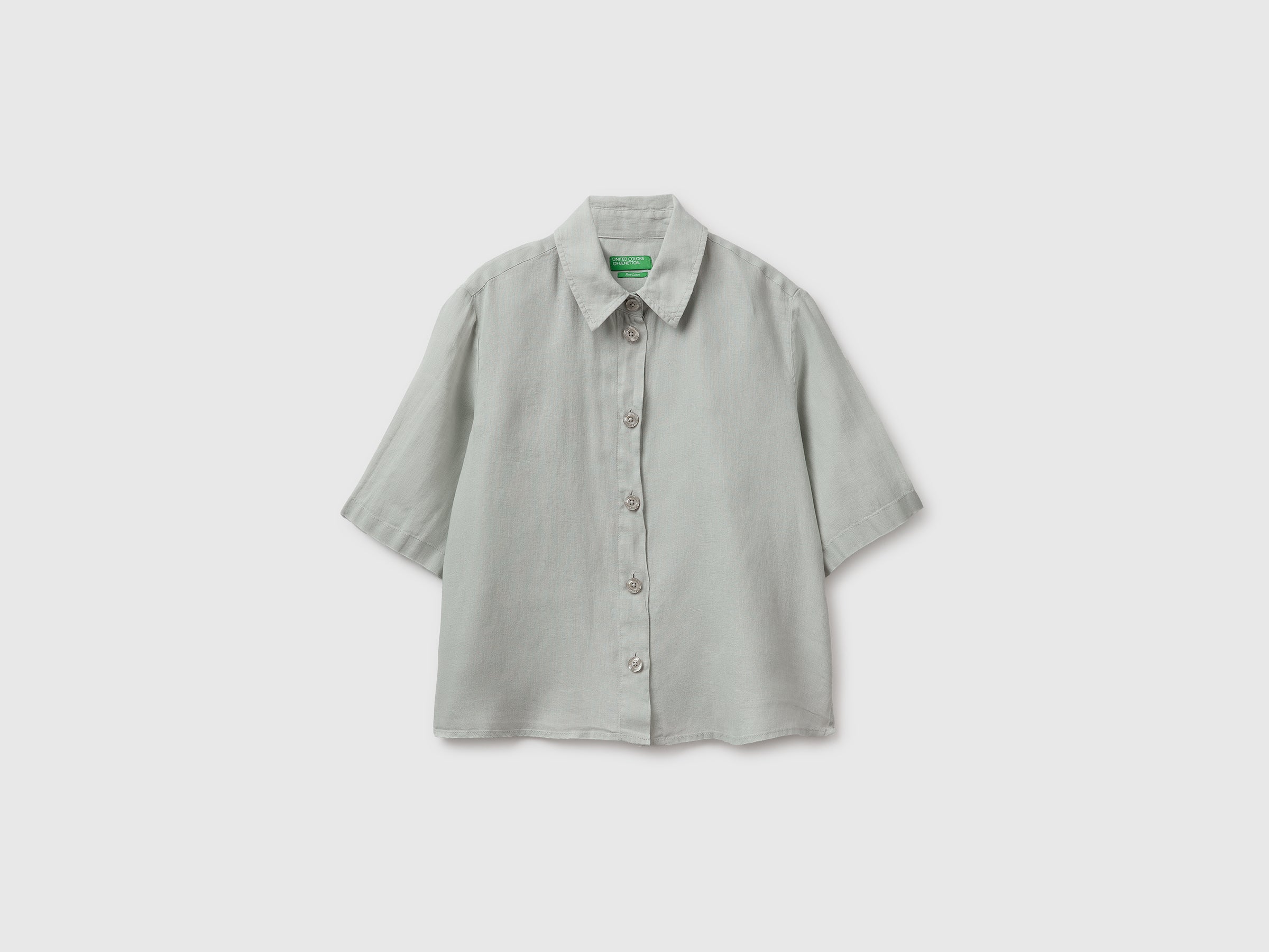 Short shirt in pure linen - ucb_image_FS