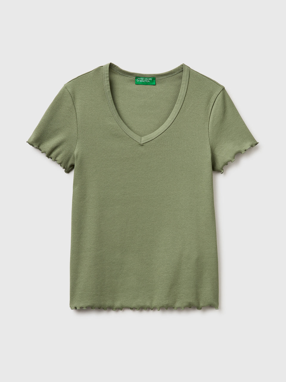 Ribbed V-neck T-shirt - ucb_image_FS