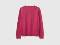 Plum cardigan in cotton tricot - ucb_image_BS