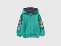 Oversized sweatshirt with zip and prints - ucb_image_FS