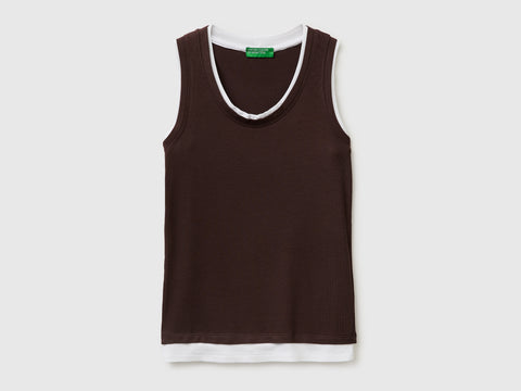 Slim fit ribbed tank top - ucb_image_FS