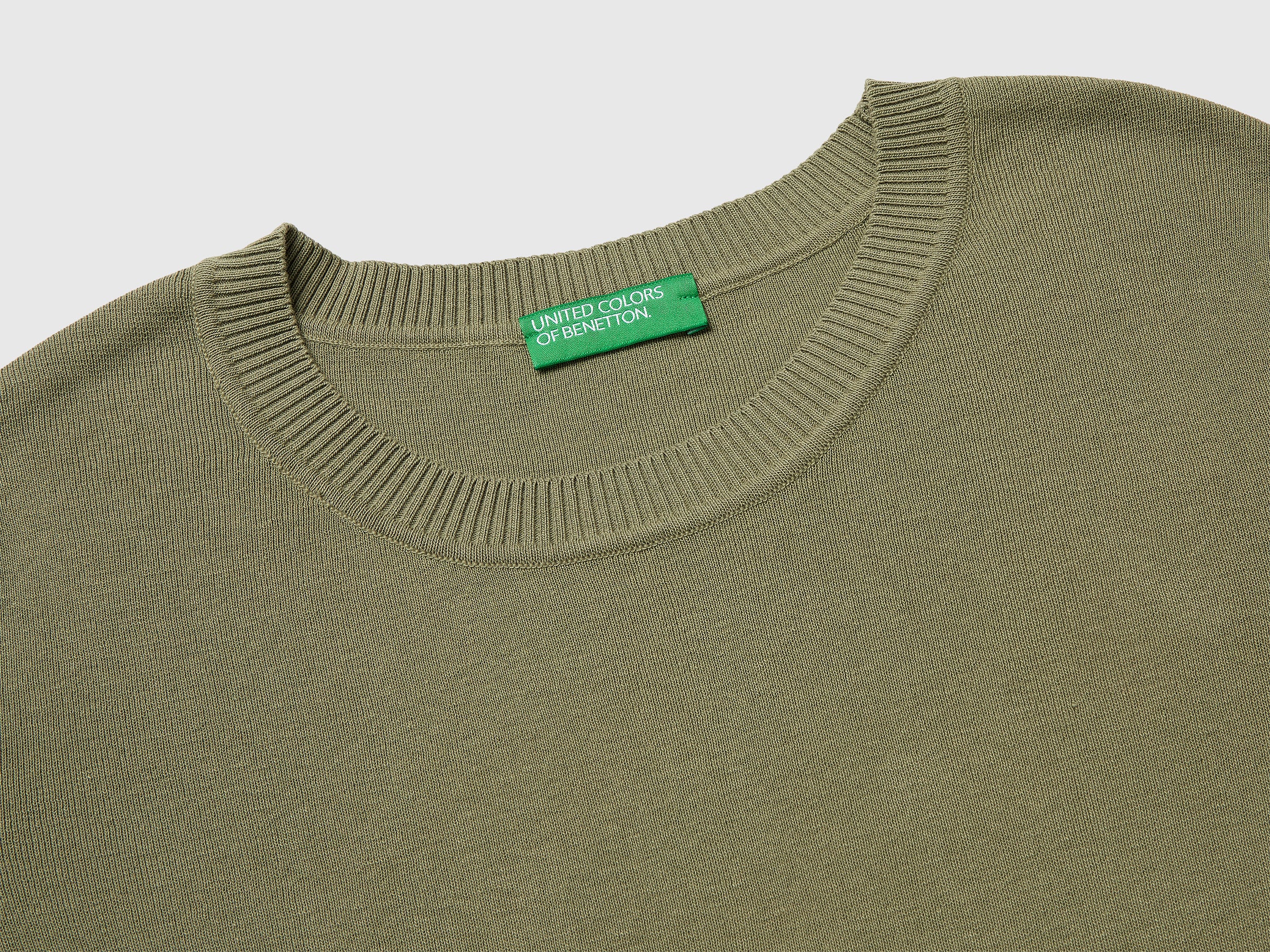 Olive green short sleeve sweater - ucb_image_DS1