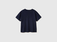 T-shirt decote em V em algodão leve - ucb_image_BS