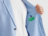 Blazer riscado em mistura de linho - ucb_image_FY