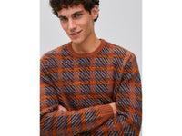 Camisola tartan em mistura de algodão e lã - ucb_image_FY