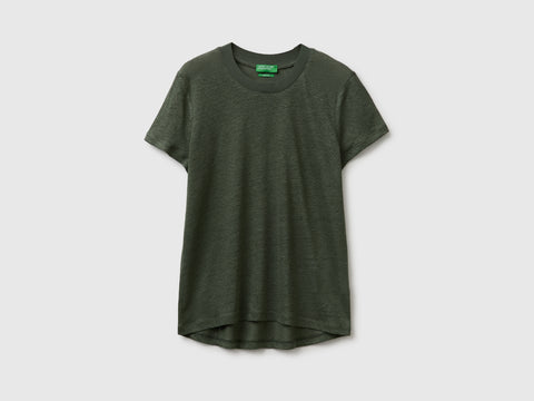 Crew neck T-shirt in pure linen - ucb_image_FS