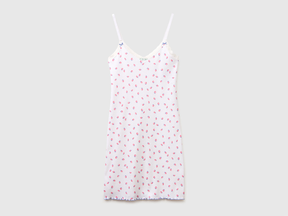 Patterned nightgown with shoulder straps - ucb_image_FS