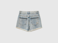 Denim shorts with embroidery - ucb_image_BS