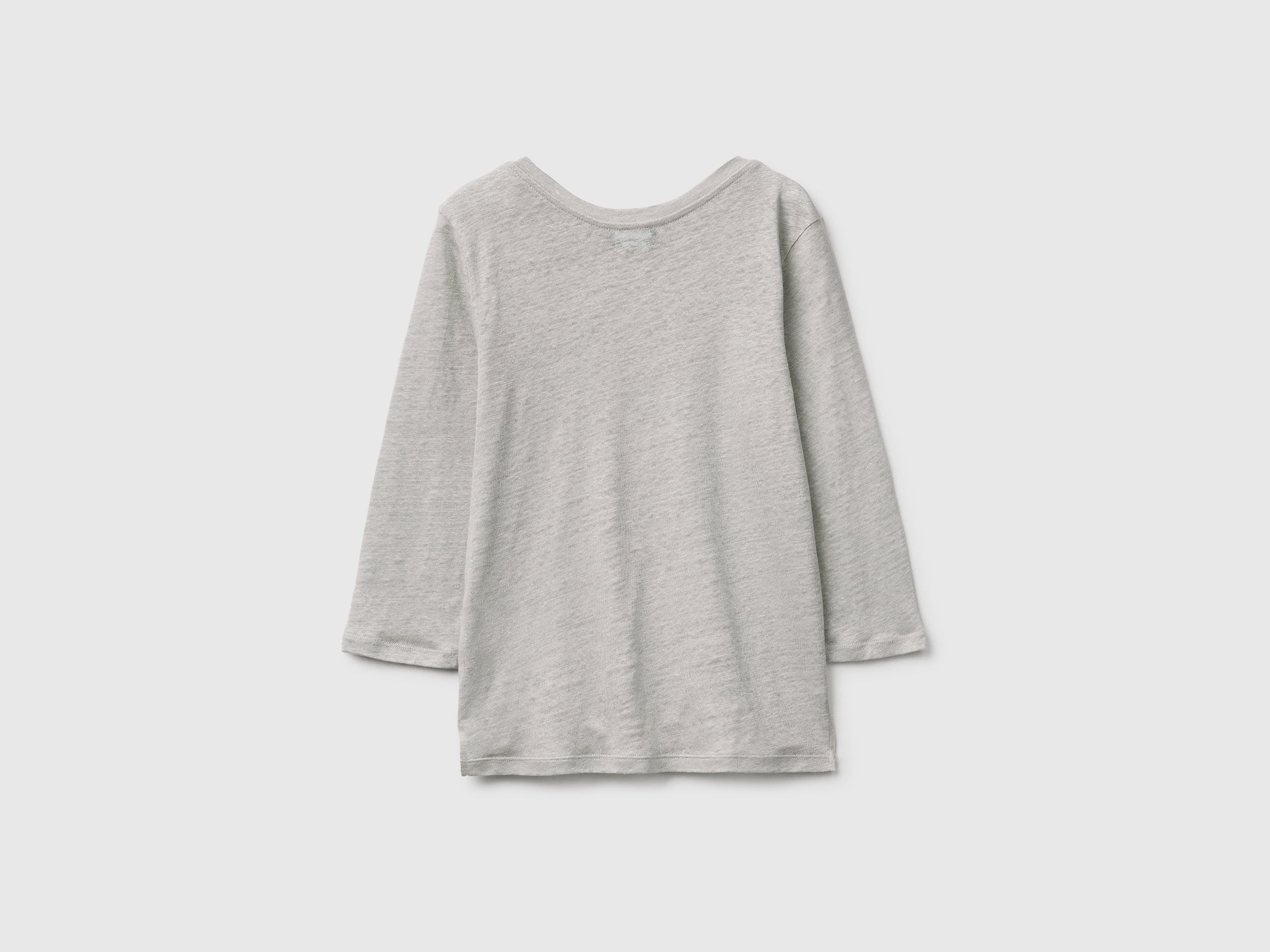 Boat-neck T-shirt in pure linen - ucb_image_BS