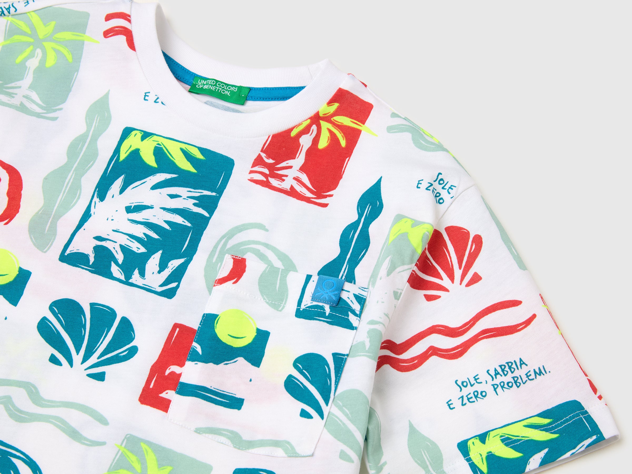 Printed T-shirt with pocket - ucb_image_DS1