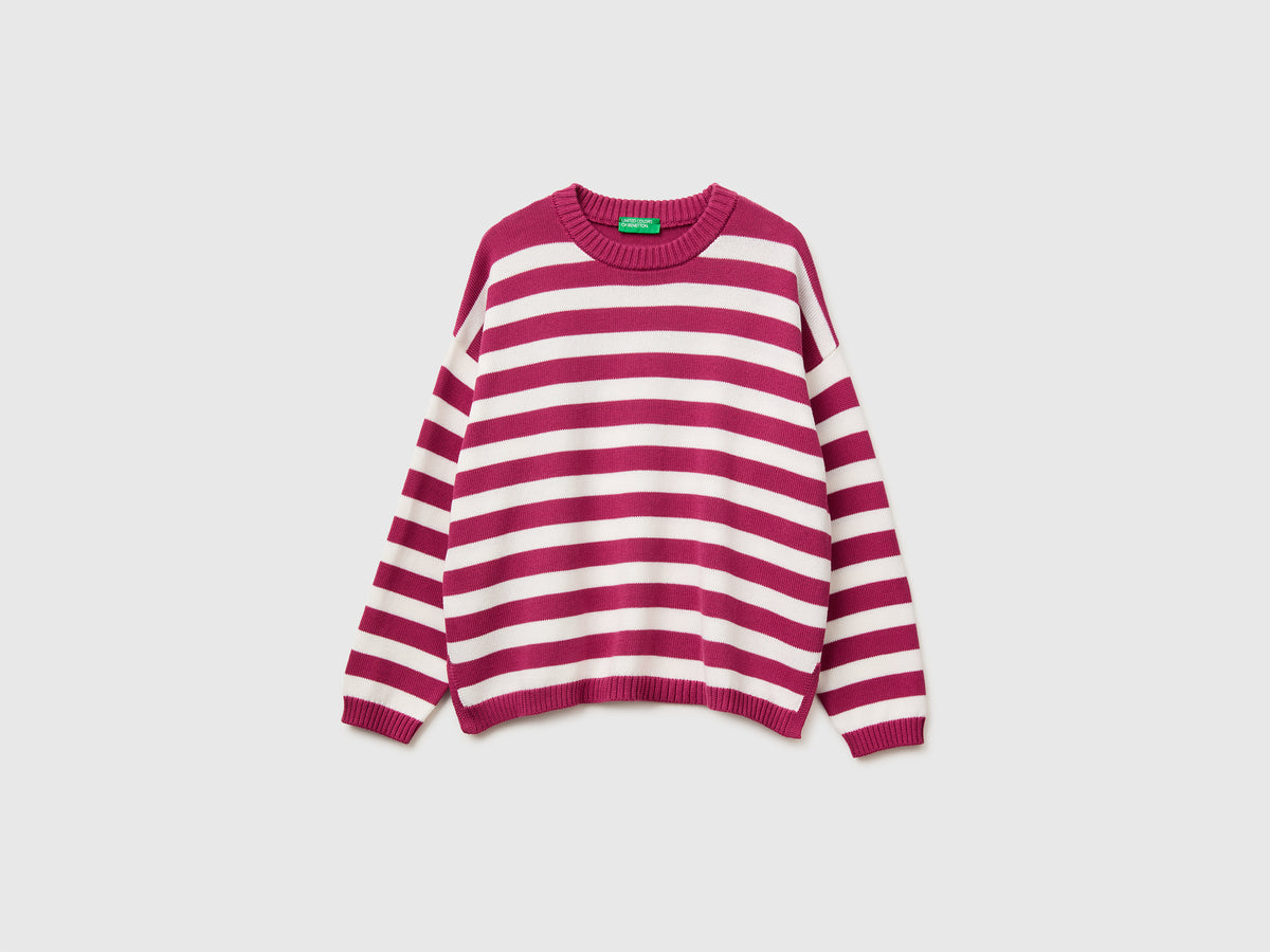 Striped sweater in tricot cotton - ucb_image_FS