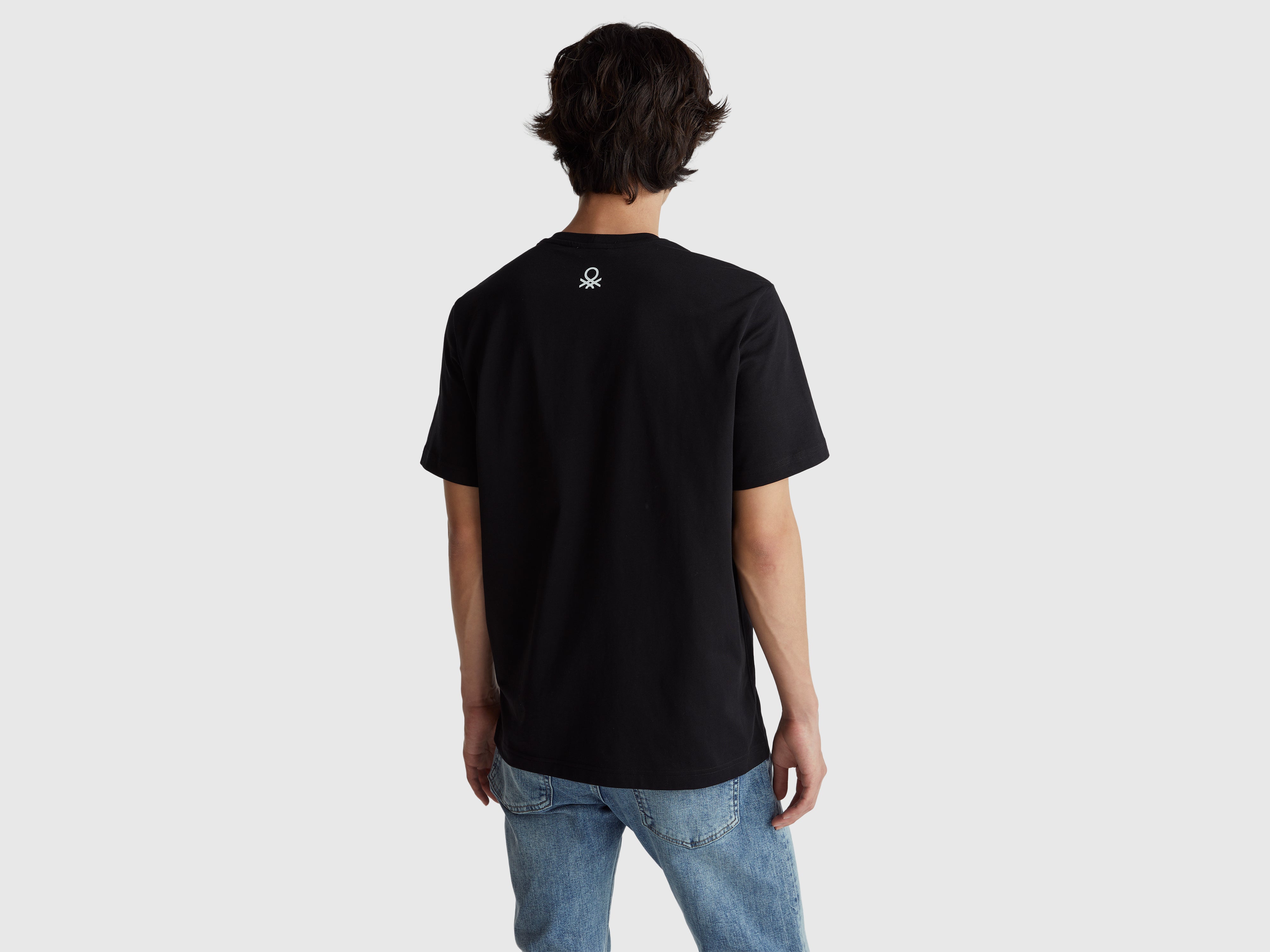 T-shirt relaxed fit com estampa à frente e atrás - ucb_image_B