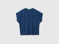 V-neck sweater in linen blend - ucb_image_FS