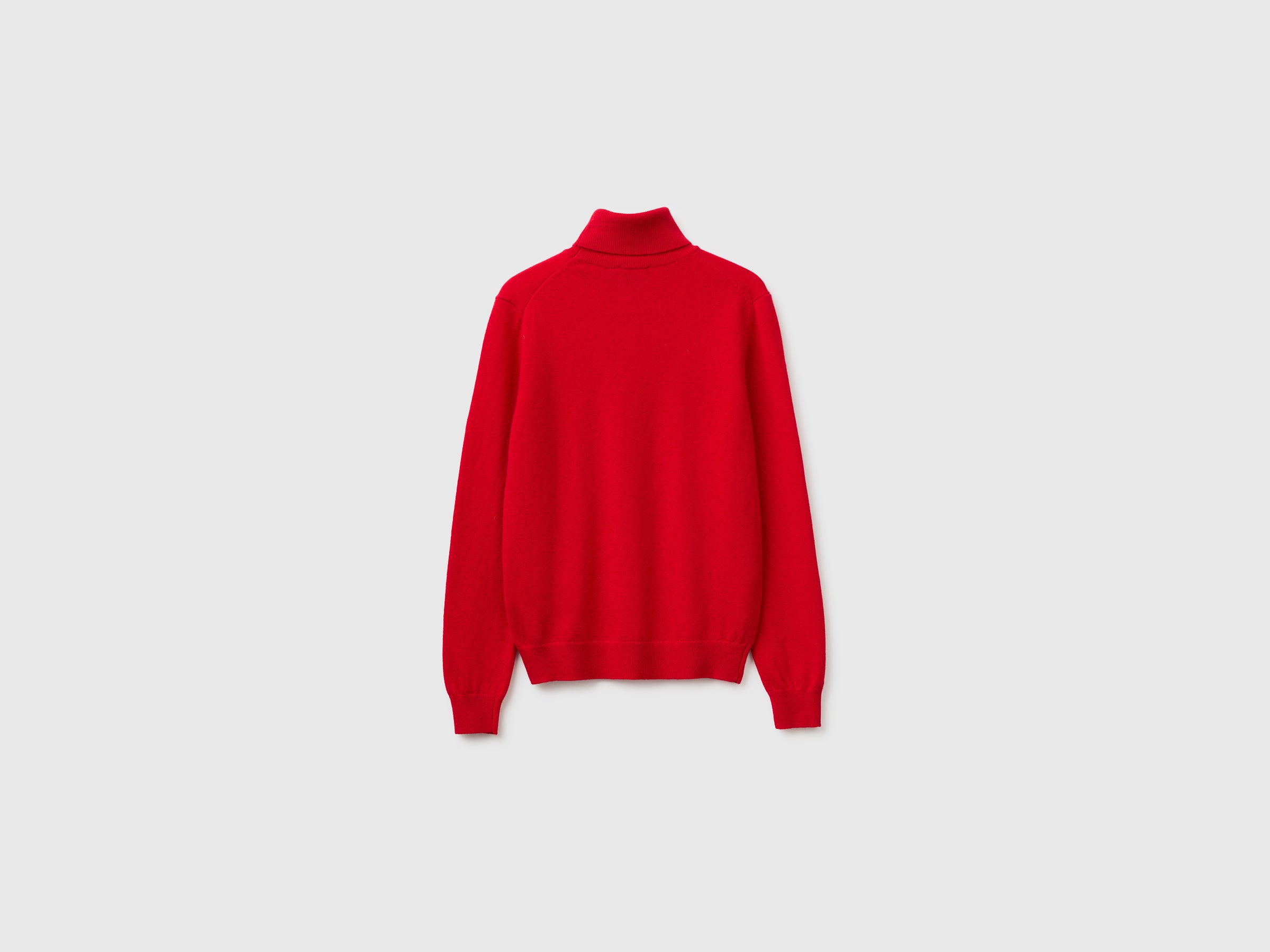 Camisola de gola alta vermelho-ameixa em pura lã Merino - ucb_image_BS