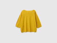 Camisola boxy fit em mistura de linho - ucb_image_BS