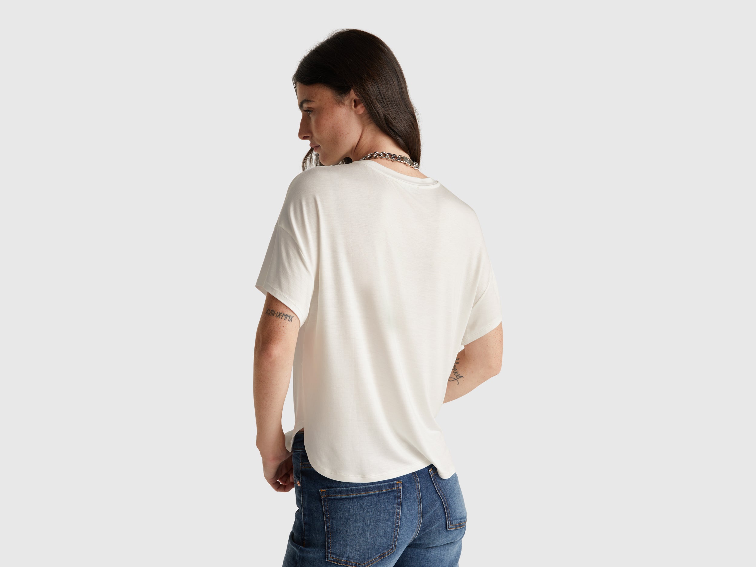 T-shirt slim fit em viscose stretch - ucb_image_B