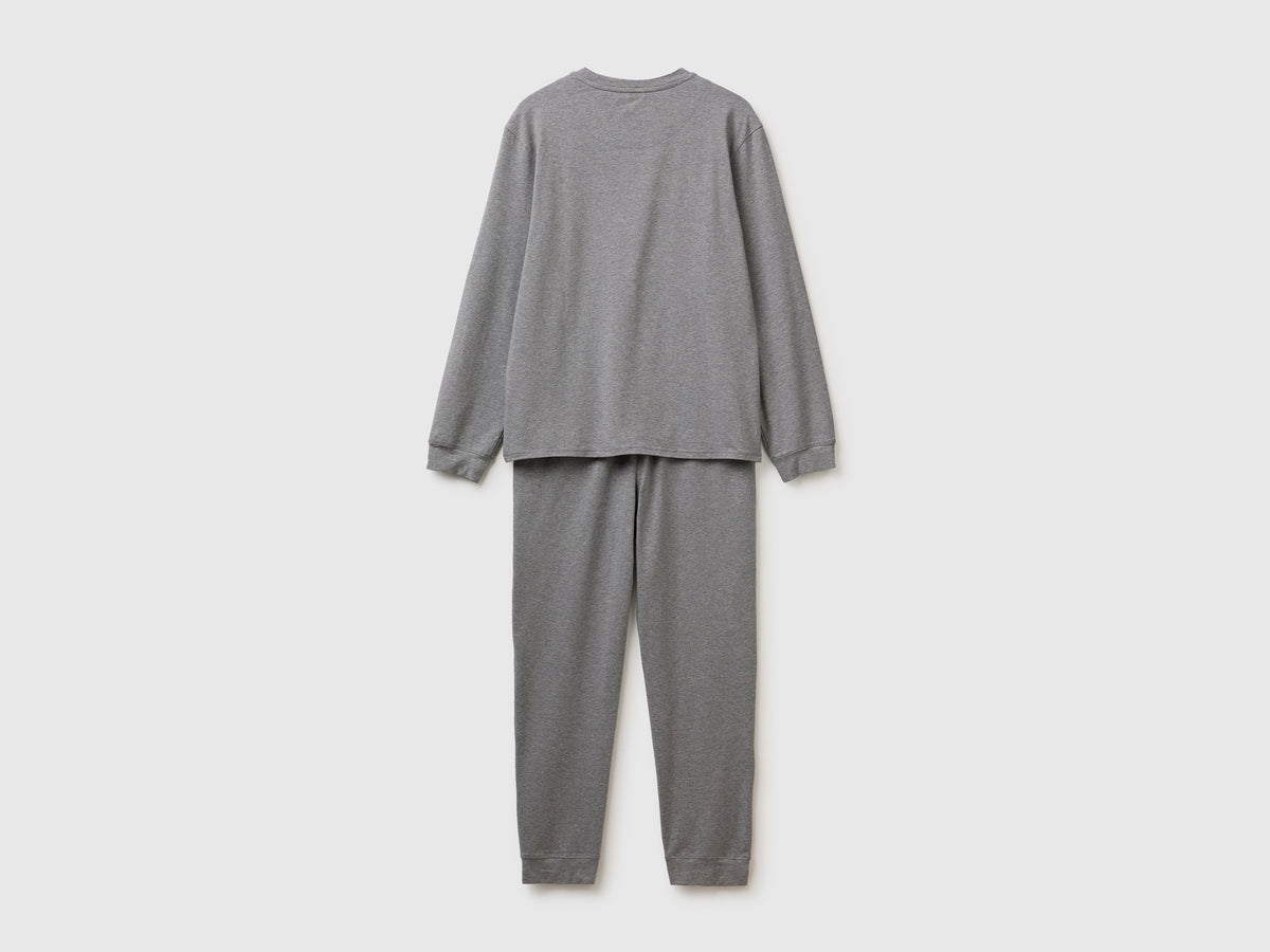 Pijama comprido com logótipo em algodão stretch - ucb_image_BS