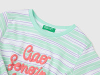 Striped T-shirt with puffy print - ucb_image_DS1
