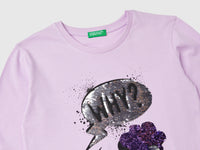 T-shirt com lantejoulas em algodão orgânico - ucb_image_DS1