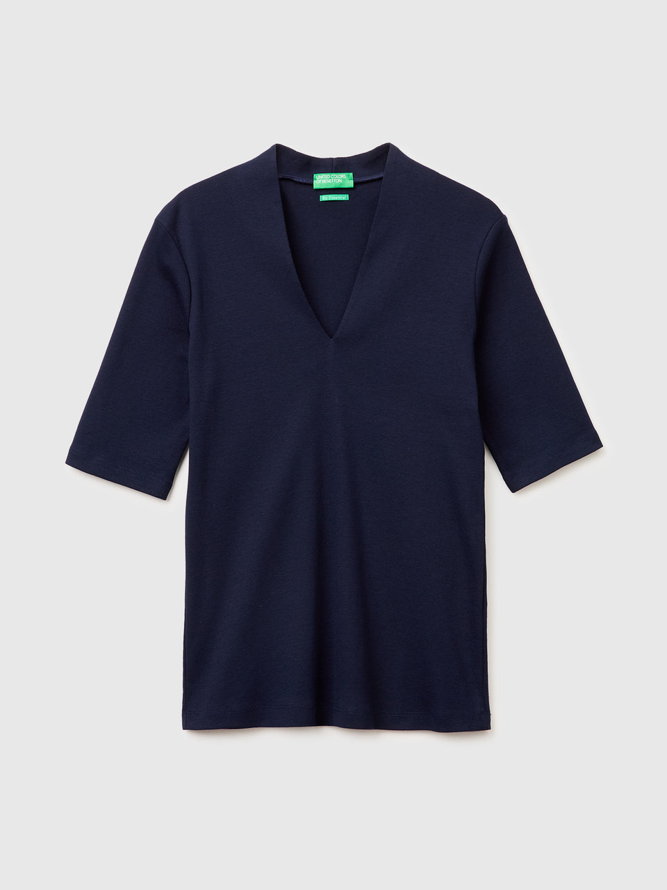 T-shirt slim fit em algodão de fibra longa - ucb_image_FS