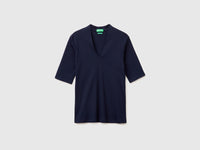 T-shirt slim fit em algodão de fibra longa - ucb_image_FS