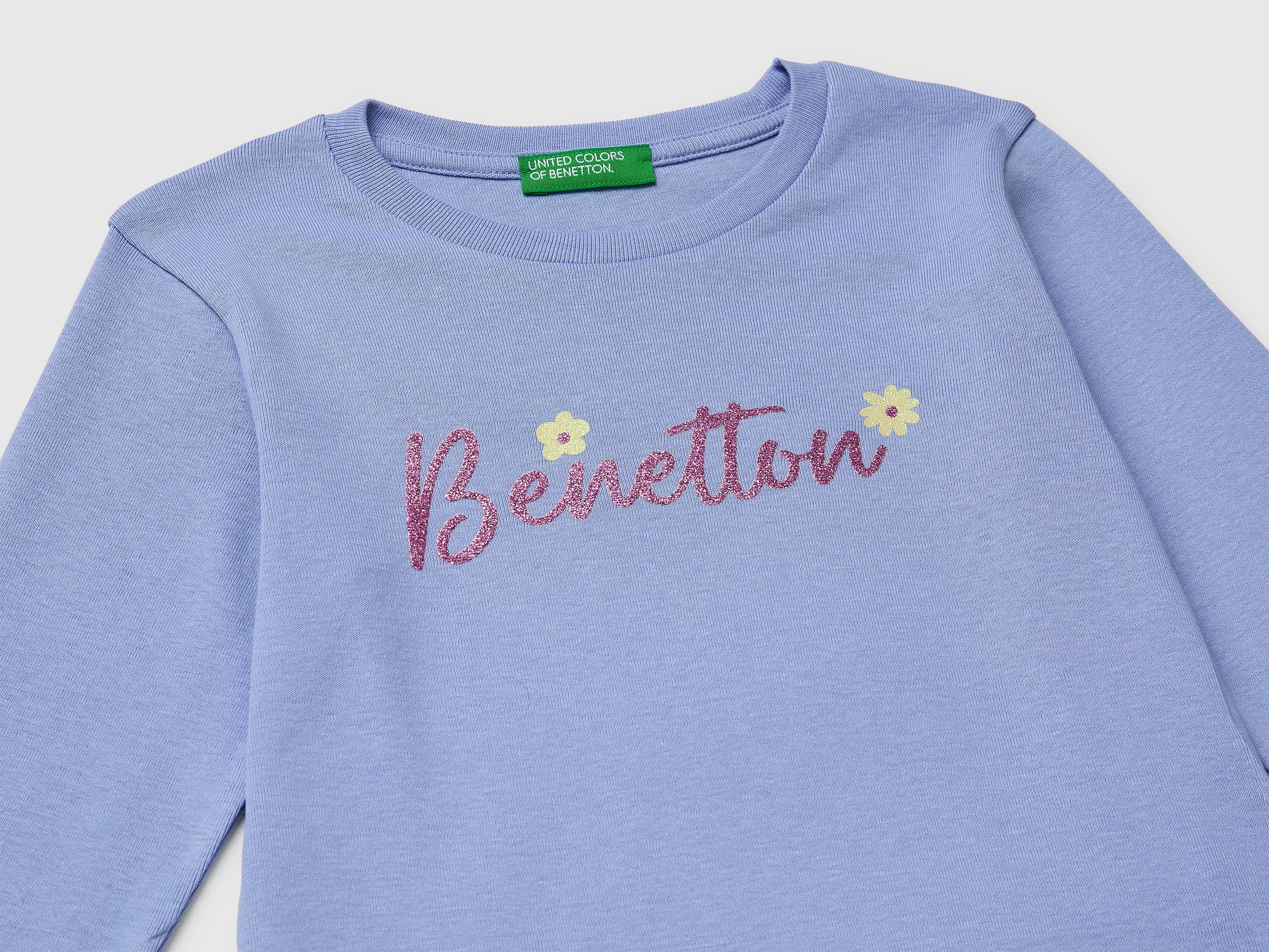 T-shirt in organic cotton with glittery logo - ucb_image_DS1