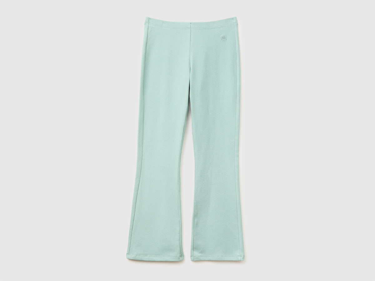 Stretch cotton flared leggings - ucb_image_FS