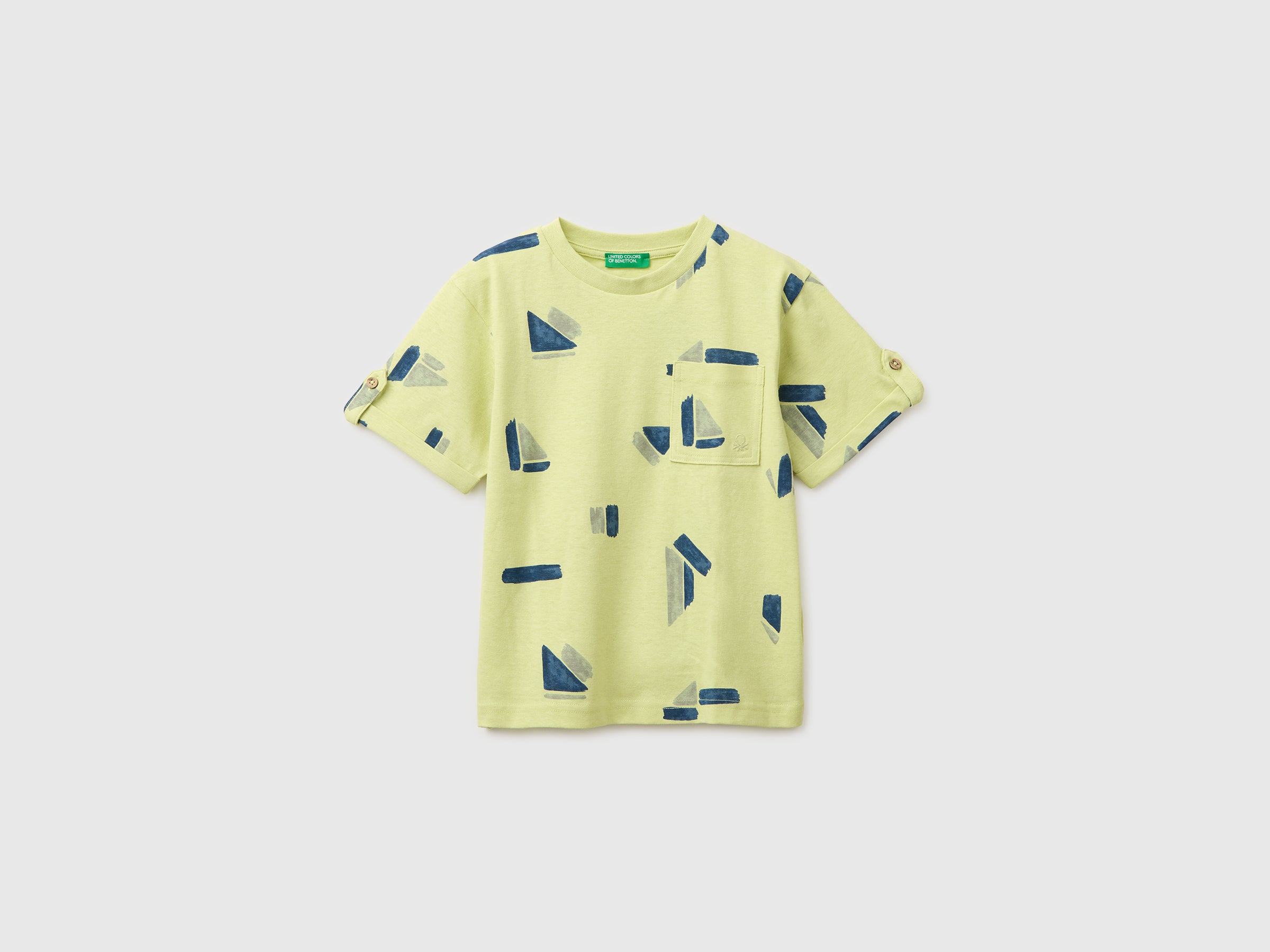 T-shirt estampada em mistura de linho - ucb_image_FS