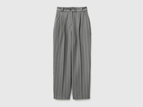 Carrot-fit pinstriped trousers - ucb_image_FS