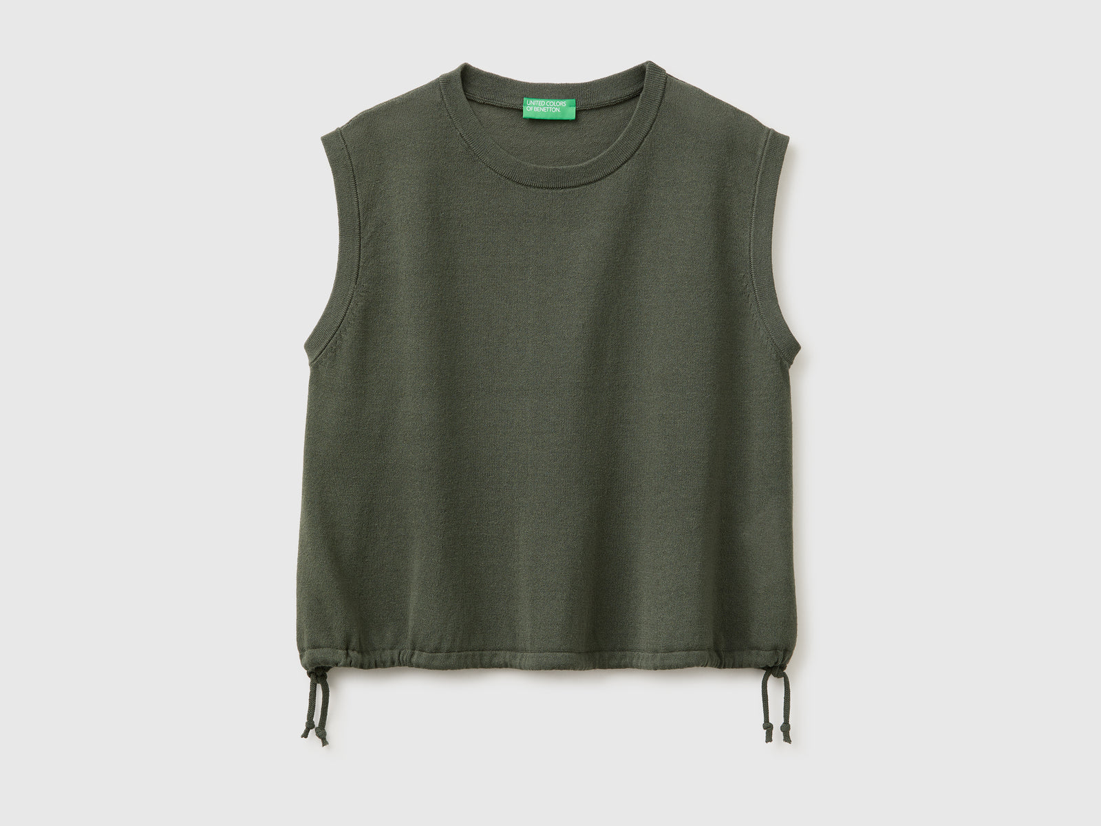 Sleeveless linen blend sweater - ucb_image_FS