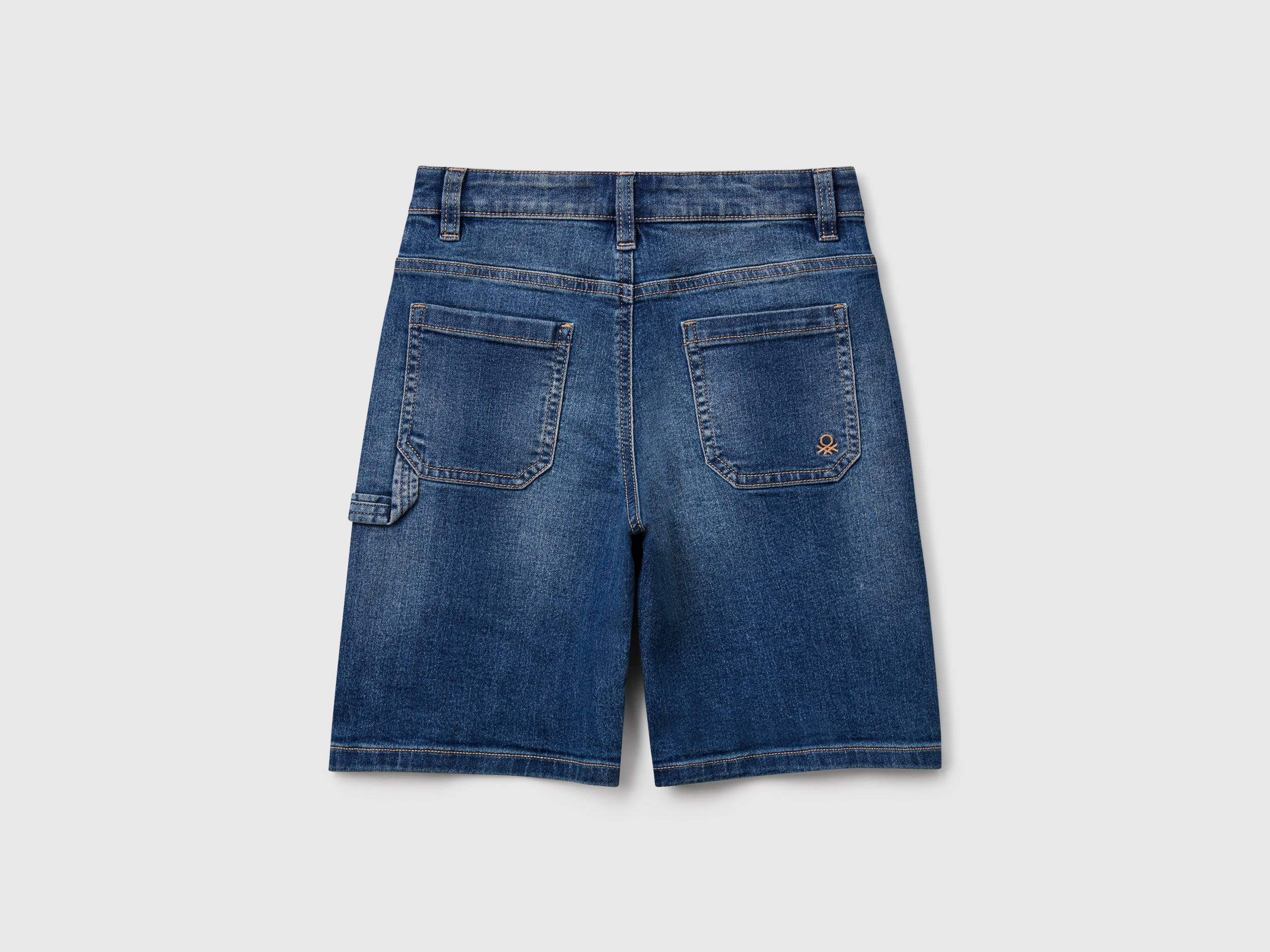 Straight fit denim bermudas - ucb_image_BS
