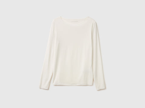 T-shirt para usar por baixo do casaco em seda mista - ucb_image_FS