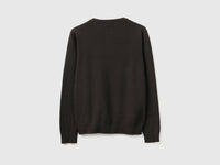 Brown cardigan in tricot cotton - ucb_image_BS