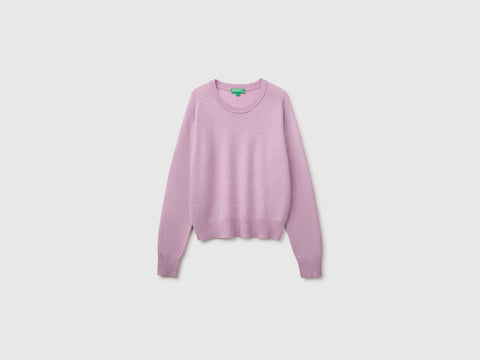 Camisola de gola redonda em mistura de caxemira - ucb_image_FS