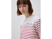 T-shirt às riscas marinière com bordado - ucb_image_FY