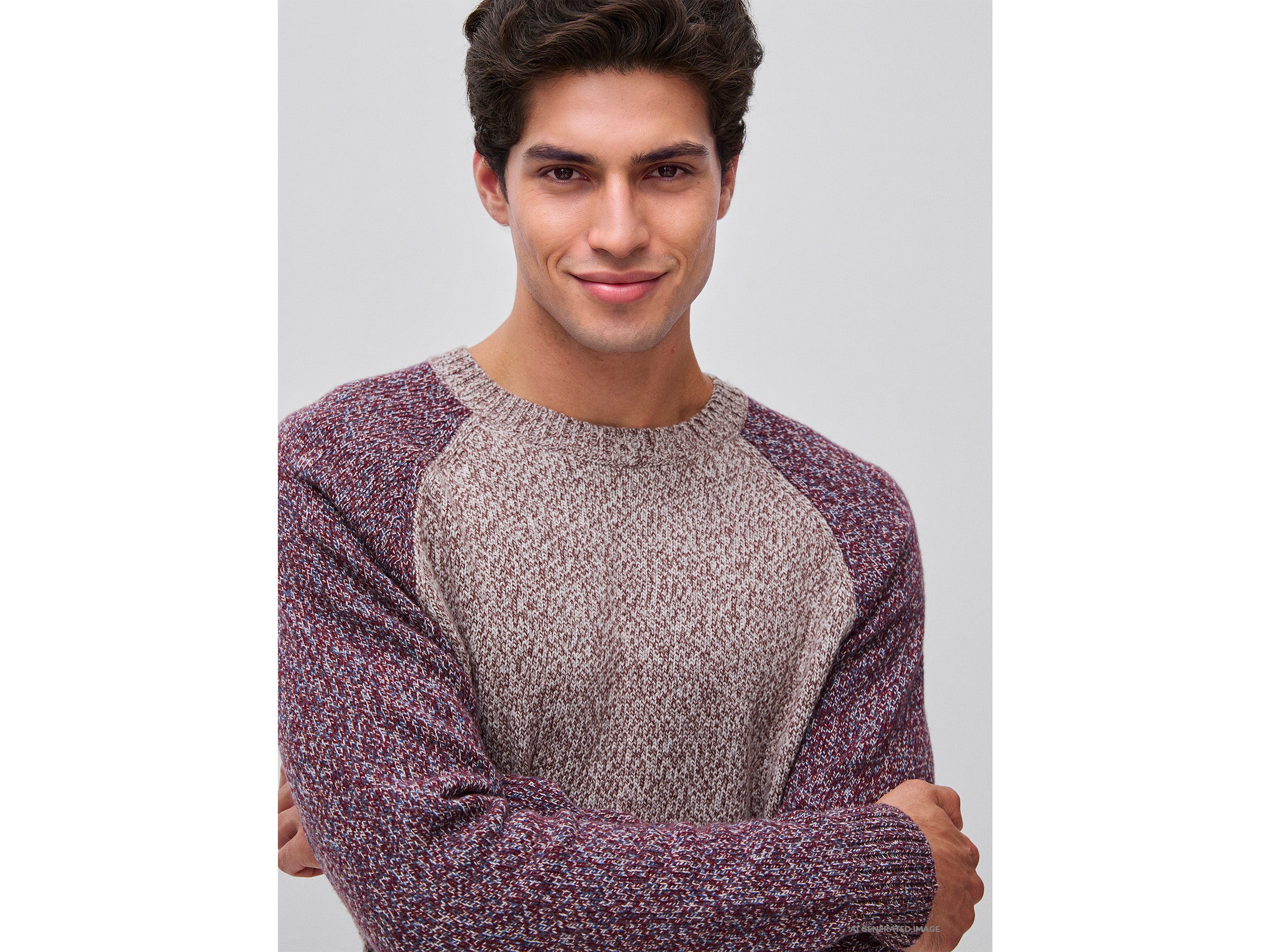 Camisola color block em mistura de lã - ucb_image_FY