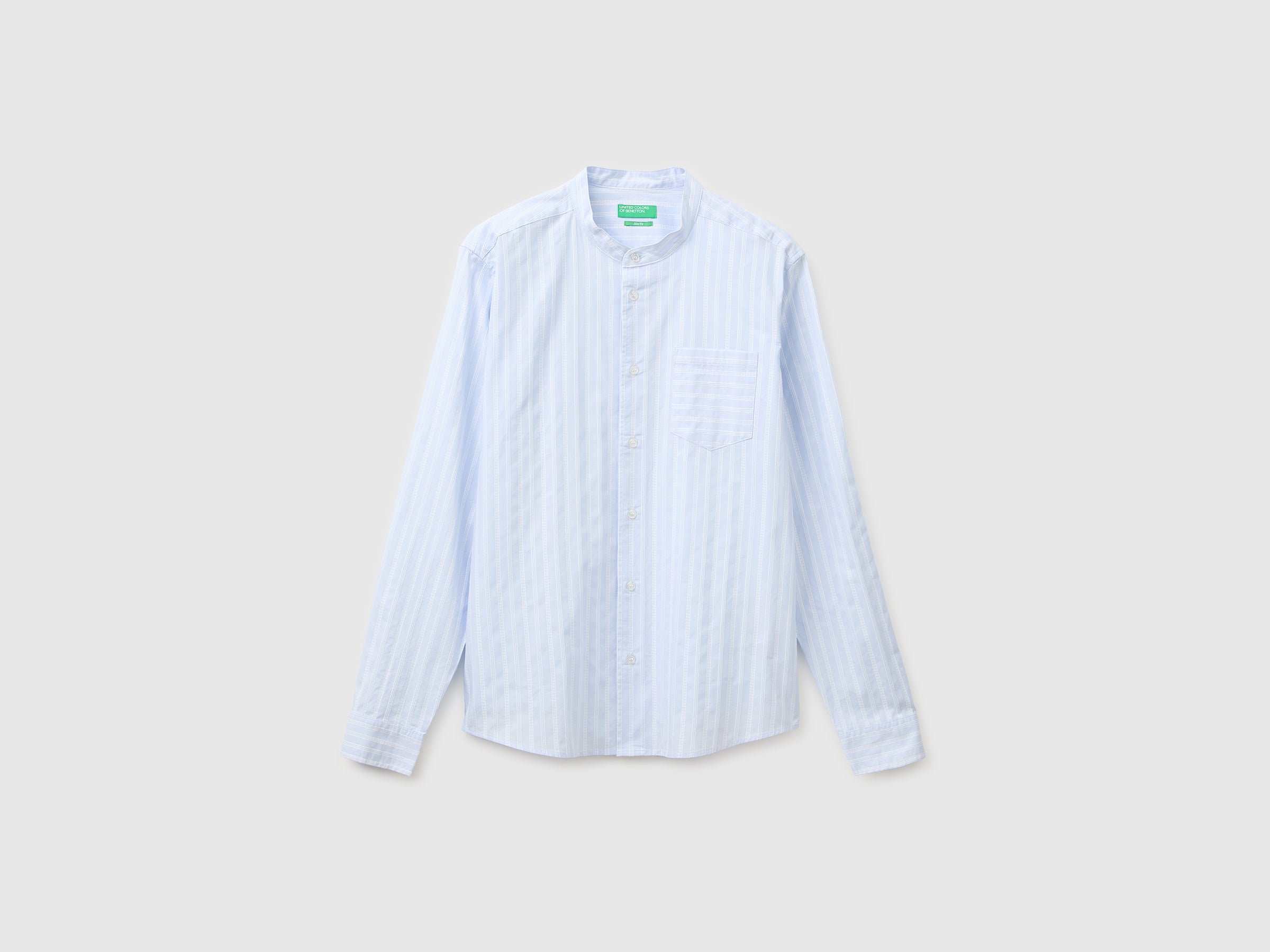 Striped shirt with mandarin collar - ucb_image_FS