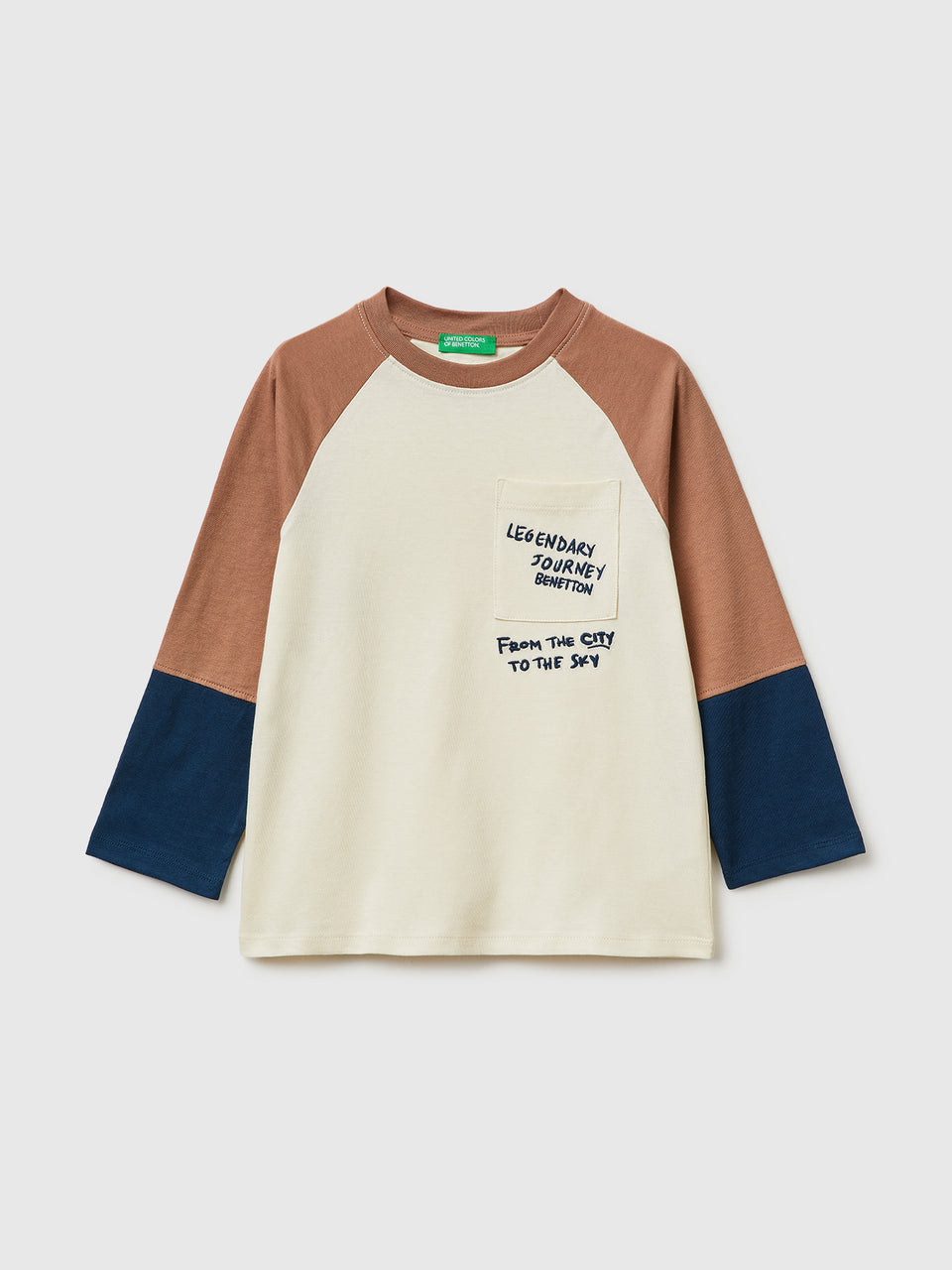 T-shirt color block com estampa - ucb_image_FS