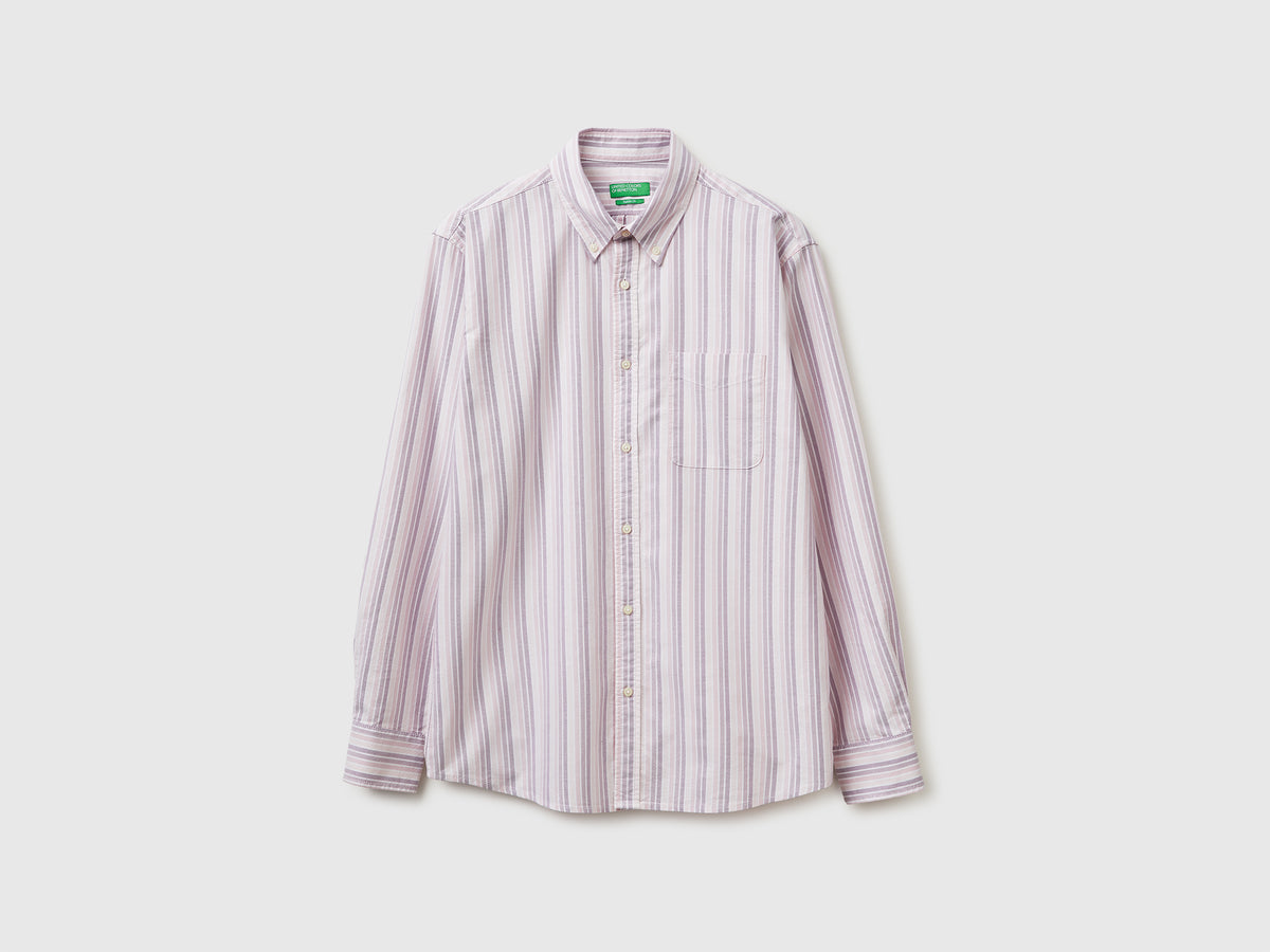 Camisa rosa às riscas button down - ucb_image_FS
