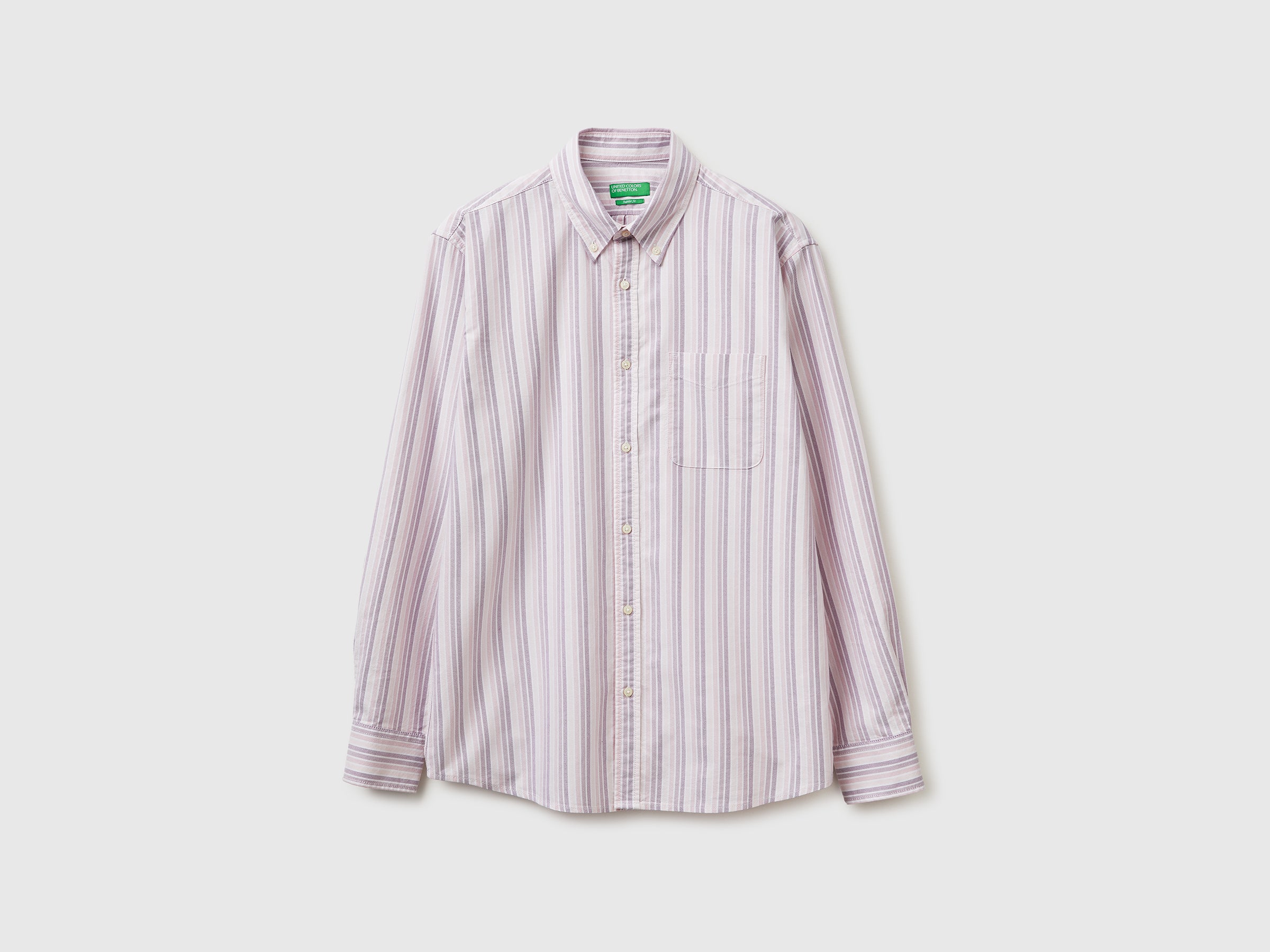 Camisa rosa às riscas button down - ucb_image_FS