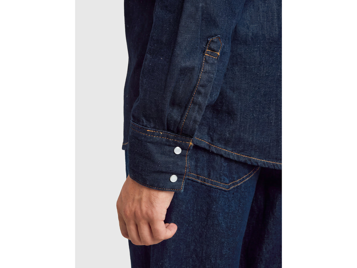 Camisa western de jeans escuro - ucb_image_FY