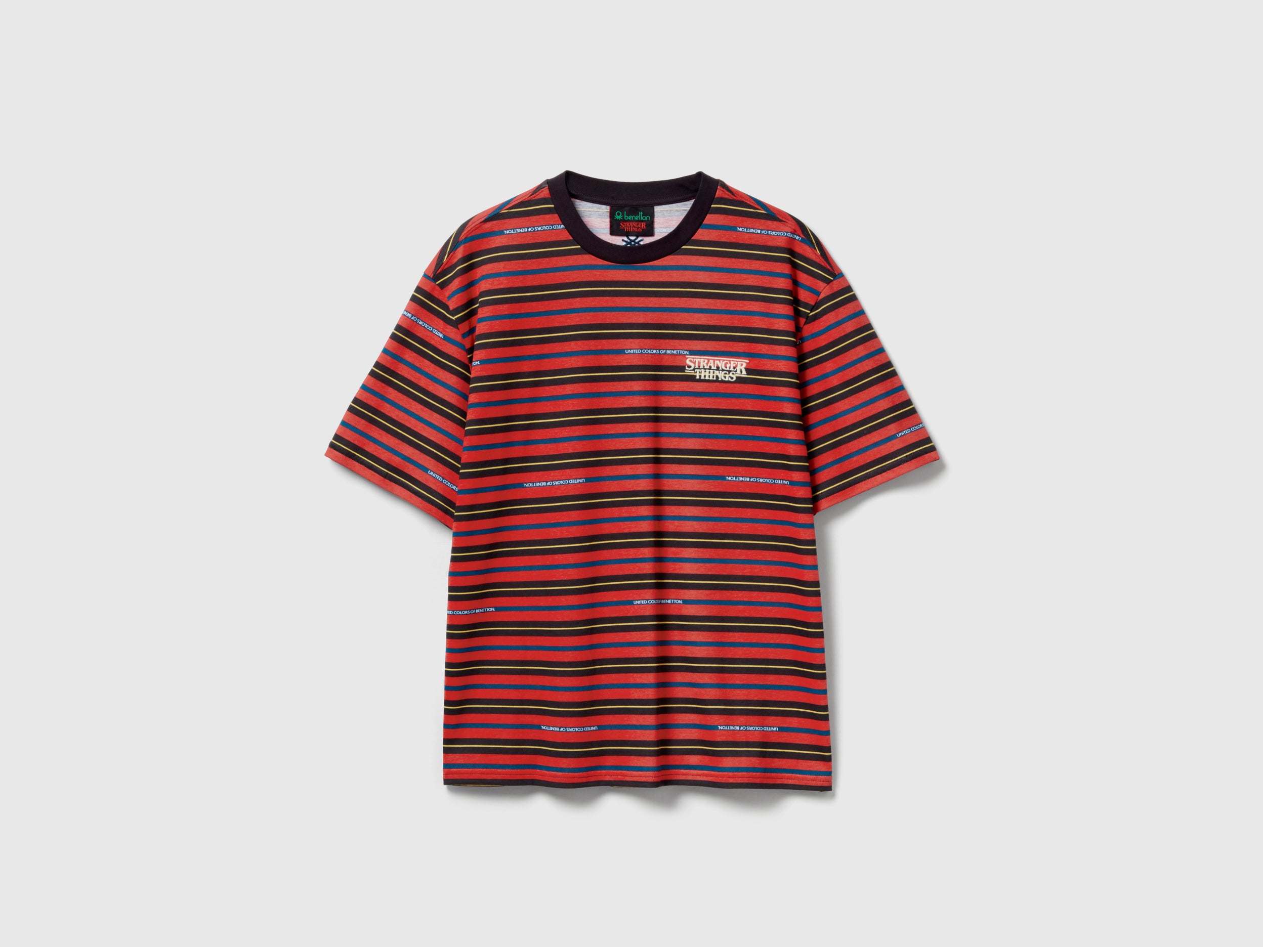 T-shirt às riscas Stranger Things - ucb_image_FS