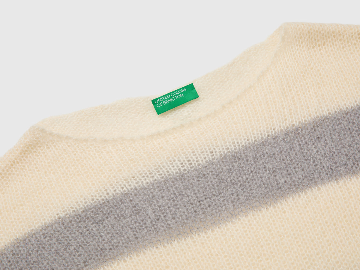 Camisola em mistura de mohair às riscas bicolor boxy fit - ucb_image_DS1
