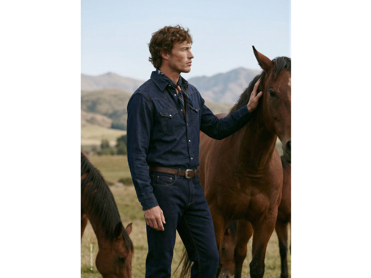Camisa western de jeans escuro - ucb_image_F