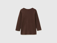 Slim fit t-shirt with boat neck - ucb_image_BS