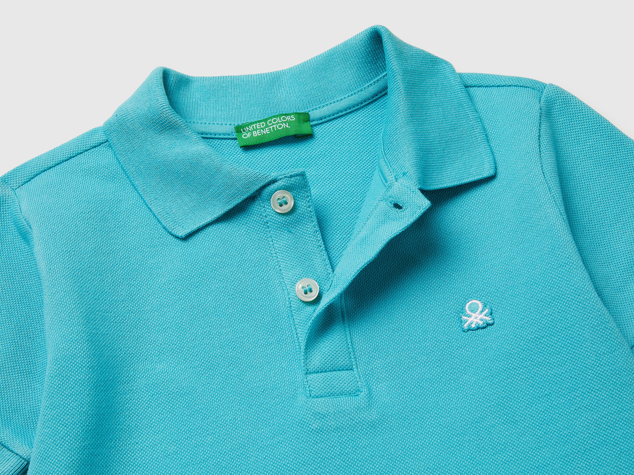 Short-sleeved polo in pure cotton - ucb_image_DS1